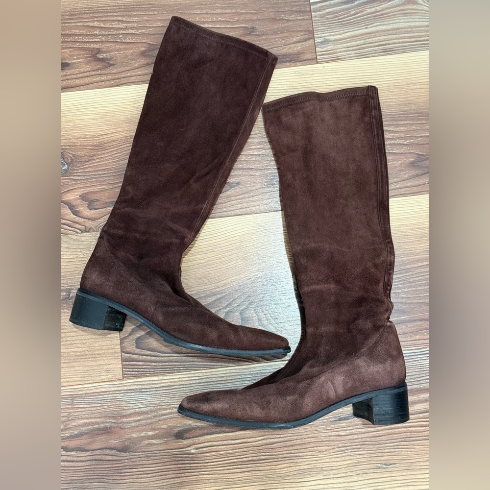 Stuart Weitzman Brown Heeled Boots